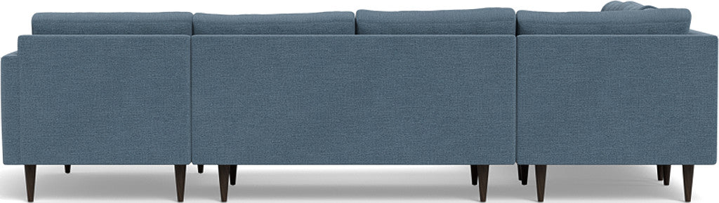 Wallace 130" Corner Sectionals w. Right Chaise - Elliot French Blue