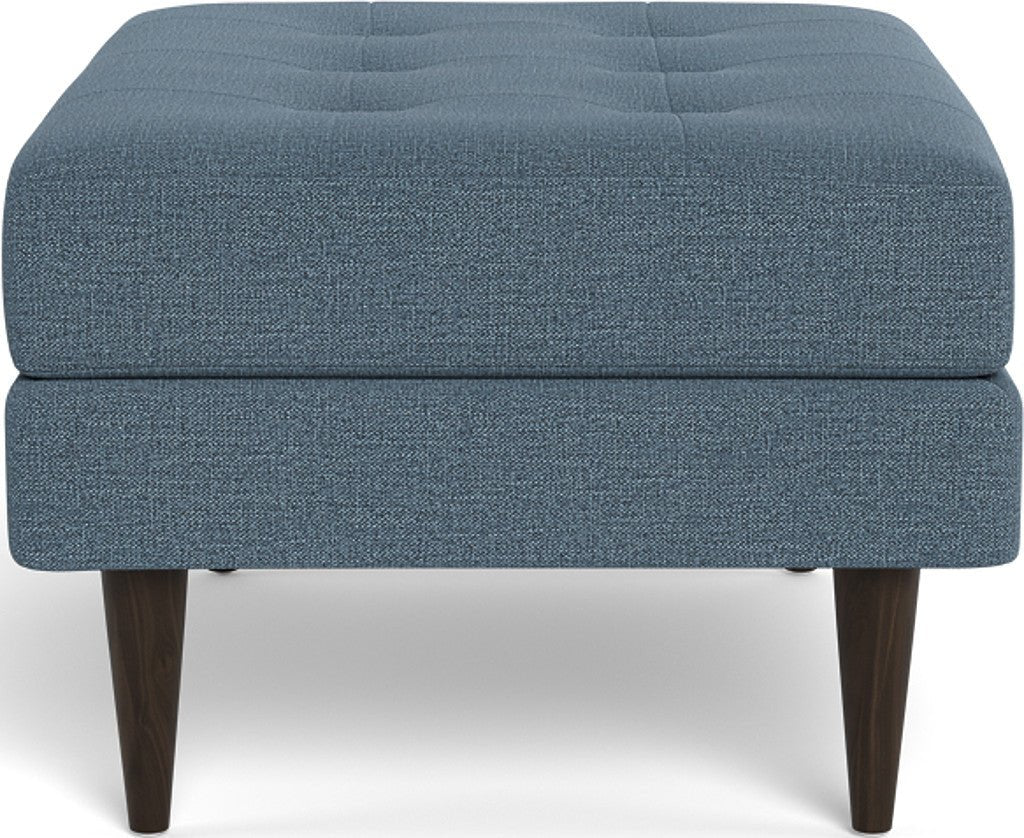 Wallace Ottoman - Elliot French Blue
