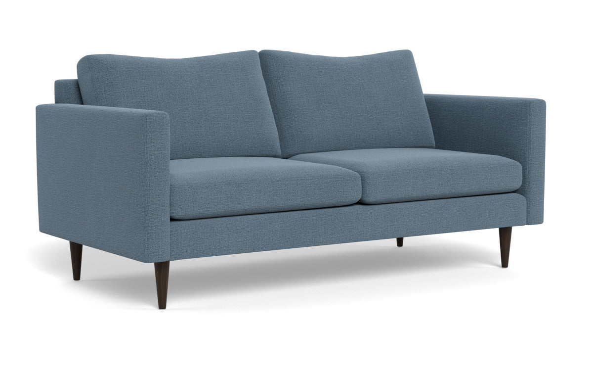Wallace 74" Untufted Apartment Sofa - Elliot French Blue