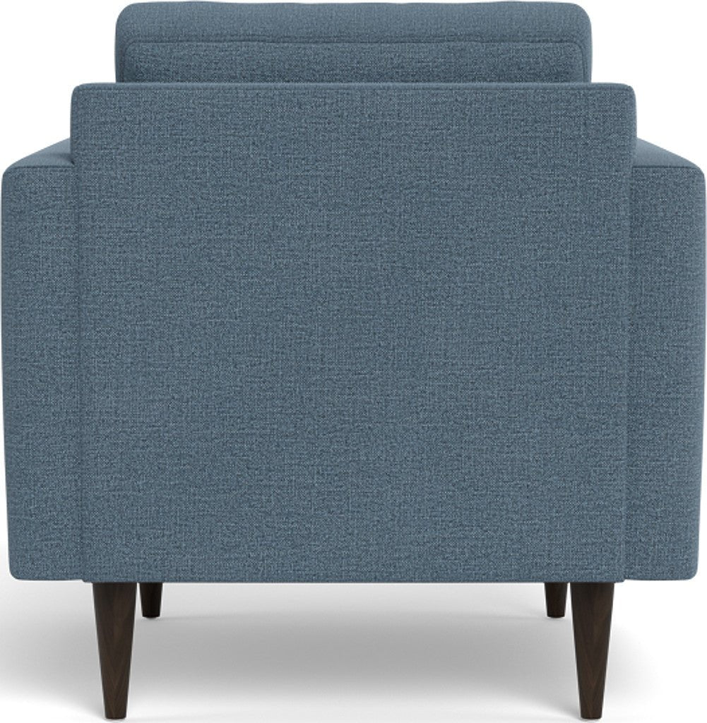 Wallace 34" Untufted Arm Chair - Elliot French Blue