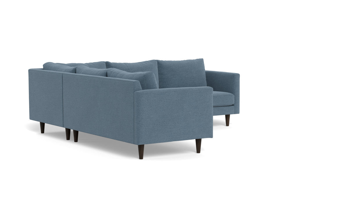 Wallace 102" Untufted Corner Sectional - Elliot French Blue