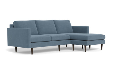 Wallace 98" Untufted Reversible Chaise Sofa - Elliot French Blue