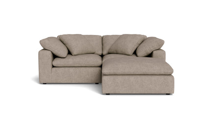 Fluffy 89" 2 Piece Sofa w/Otto - Elliot Pebble