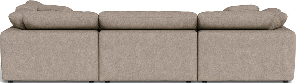Fluffy 133.5" 4 Piece Sectional w/Otto - Elliot Pebble