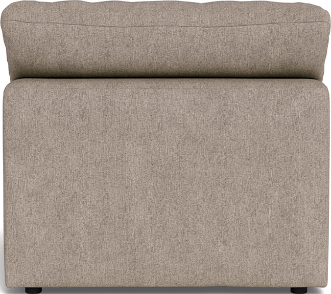 Fluffy Small Armless Chair - Elliot Pebble