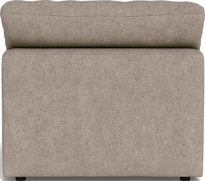 Fluffy Small Armless Chair - Elliot Pebble