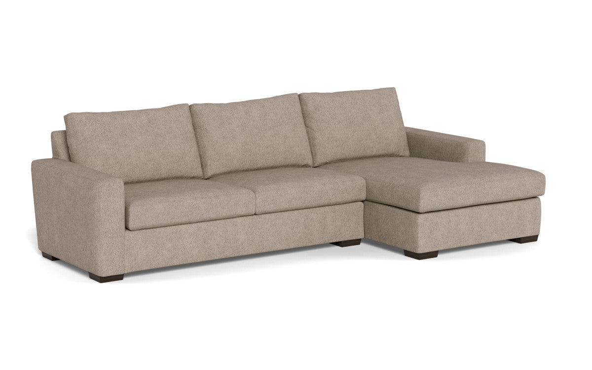 Mesa 123" Right Chaise Sectional - Elliot Pebble