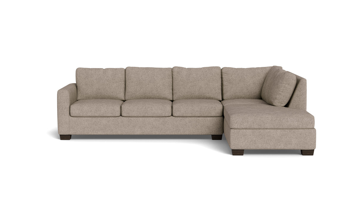 Track 121" Right Chaise Sleeper Sectional - Elliot Pebble