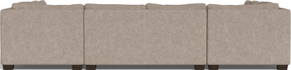 Track 141" Corner Sofa U Sectional - Elliot Pebble