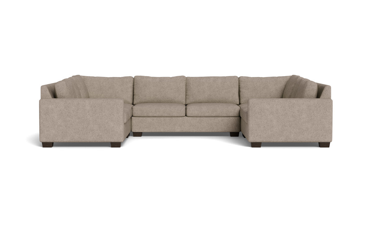 Track 141" Corner Sofa U Sectional - Elliot Pebble