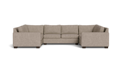 Track 141" Corner Sofa U Sectional - Elliot Pebble