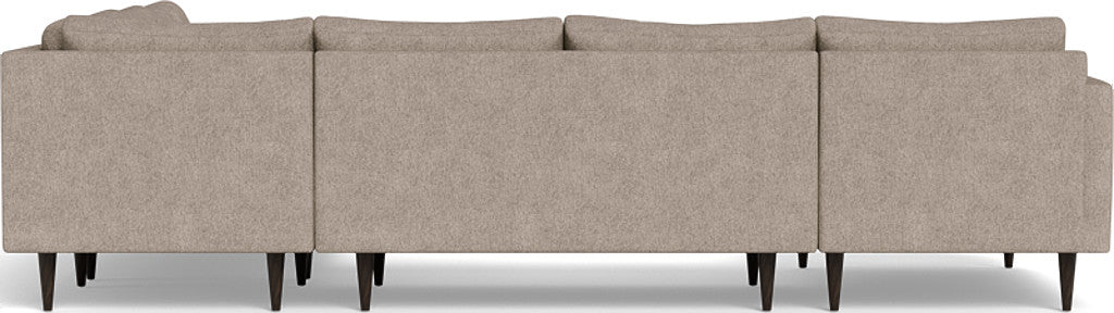 Wallace 130" Untufted Corner Sectionals w. Left Chaise - Elliot French Blue