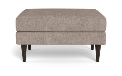 Wallace Untufted Ottoman - Elliot Pebble