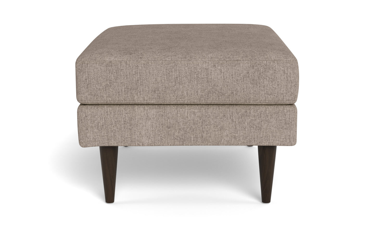Wallace Untufted Ottoman - Elliot French Blue
