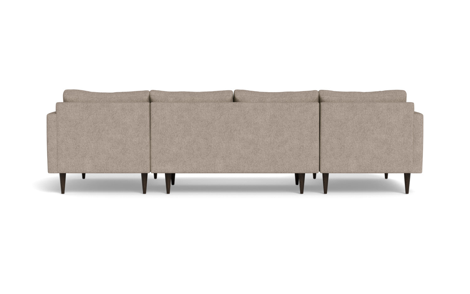 Wallace 126" Untufted Double Chaise U Sectional - Elliot Pebble