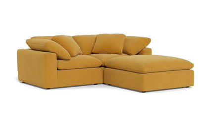Fluffy 89" 2 Piece Sofa w/Otto - Elliot Sunflower
