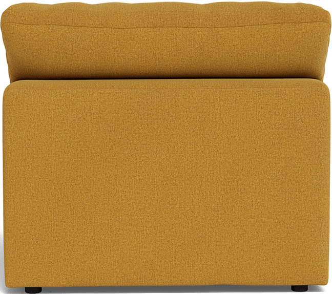 Fluffy Small Armless Chair - Elliot Pebble