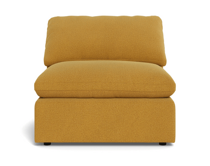 Fluffy Small Armless Chair - Elliot Pebble
