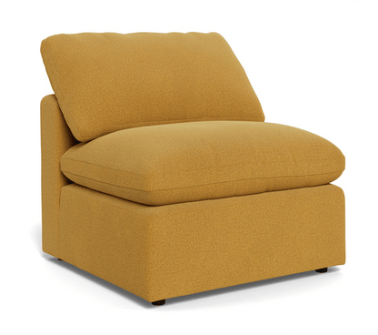 Fluffy Small Armless Chair - Elliot Sunflower