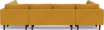 Ladybird 134" U Sectional - Elliot Sunflower