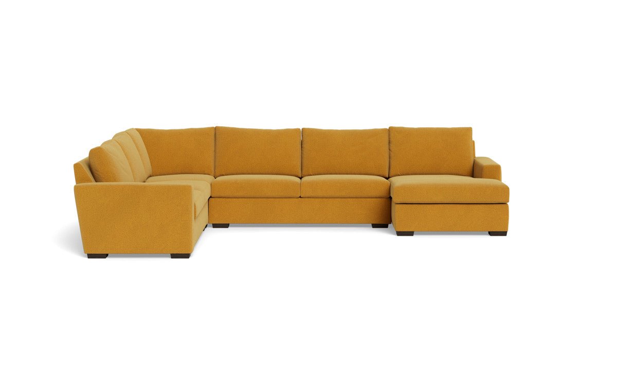 Mesa 156" Corner Sectionals w. Right Chaise - Elliot Sunflower