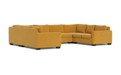 Track 141" Corner Sofa U Sectional - Elliot Sunflower