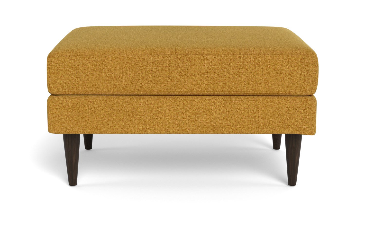 Wallace Untufted Ottoman - Elliot Sunflower