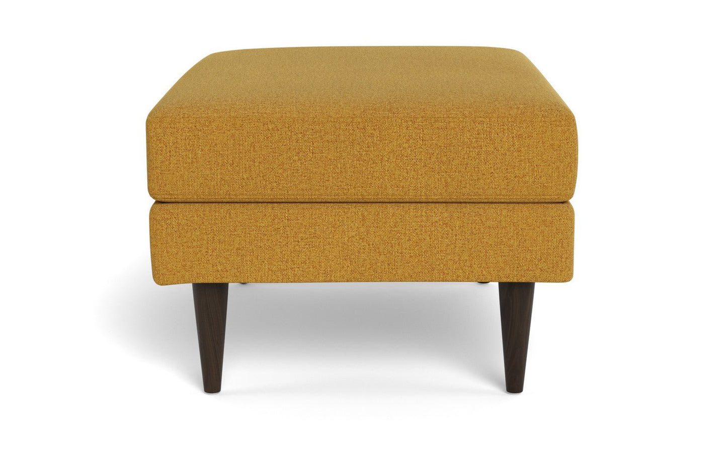 Wallace Untufted Ottoman - Elliot Pebble