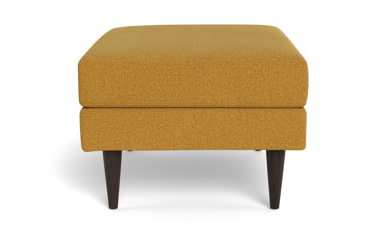 Wallace Untufted Ottoman - Elliot Pebble