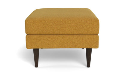 Wallace Untufted Ottoman - Elliot Pebble