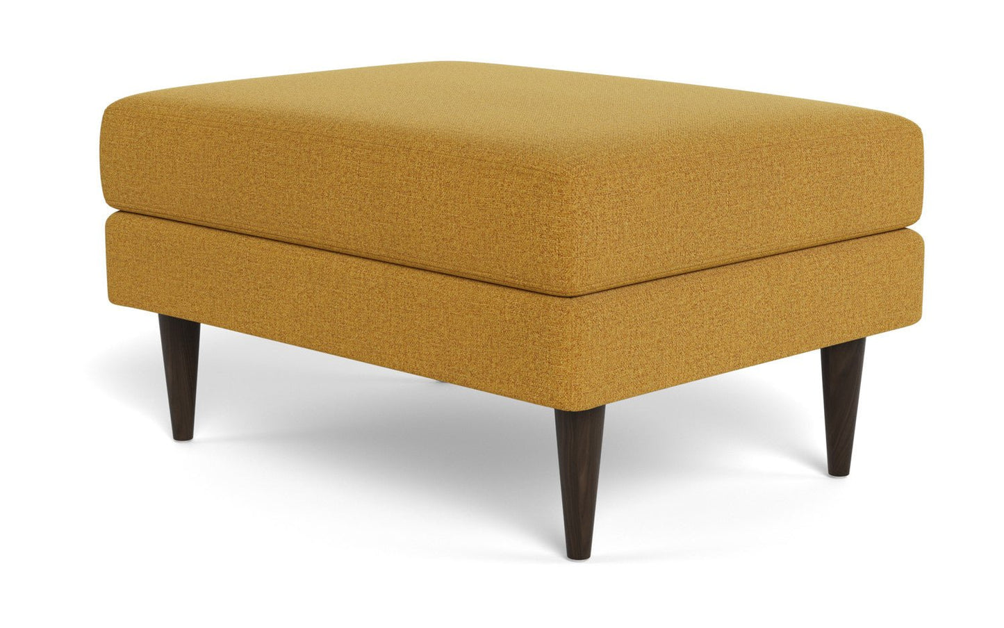 Wallace Untufted Ottoman - Elliot Sunflower