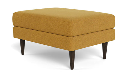 Wallace Untufted Ottoman - Elliot Sunflower