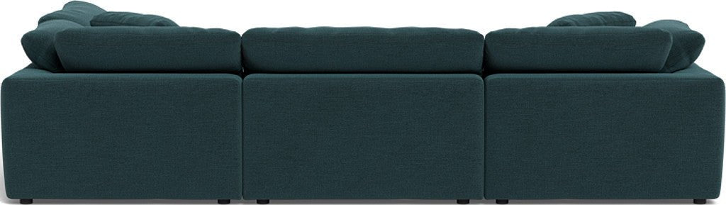 Fluffy 133.5" 4 Piece Sectional w/Otto - Elliot Teal