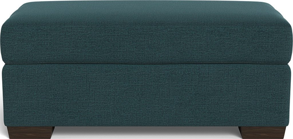 Mesa Storage Ottoman - Elliot Teal