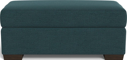 Mesa Storage Ottoman - Elliot Teal