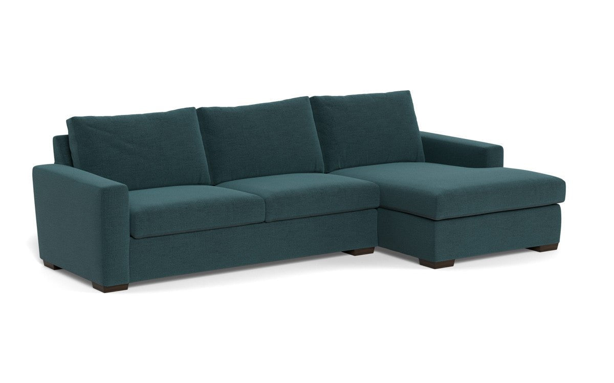 Mesa 123" Right Chaise Sectional - Elliot Teal
