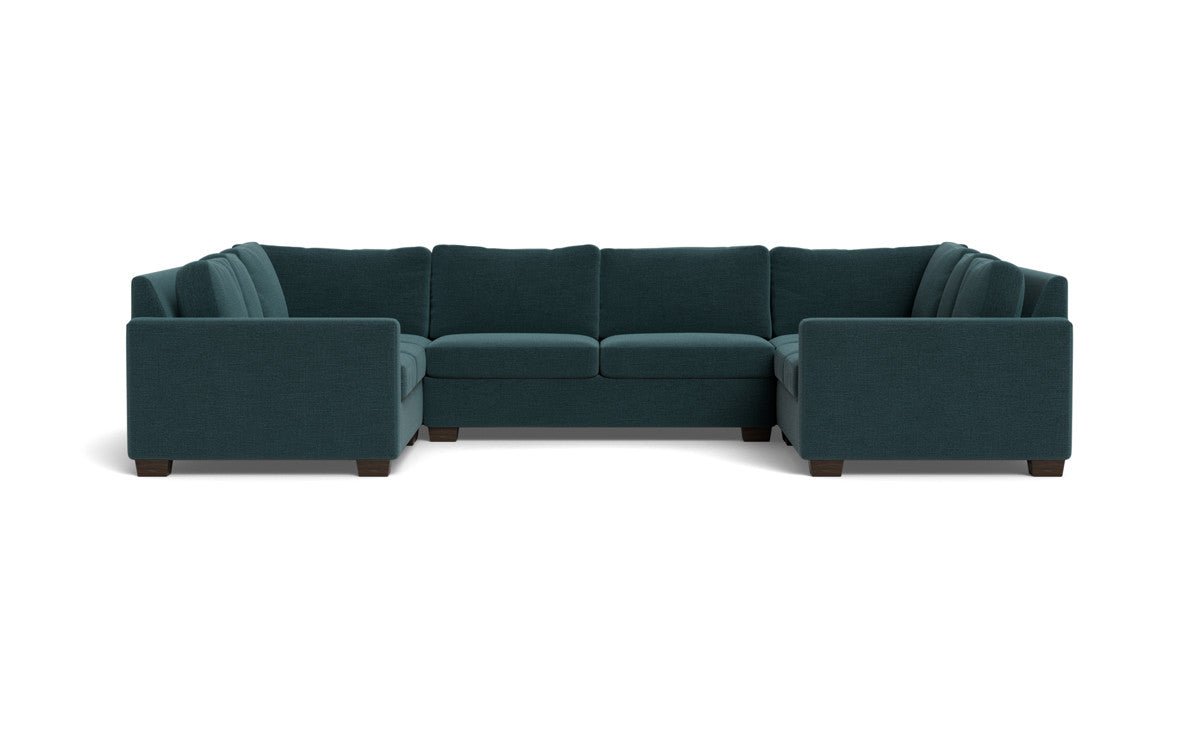 Track 141" Corner Sofa U Sectional - Elliot Teal