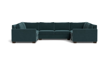 Track 141" Corner Sofa U Sectional - Elliot Teal