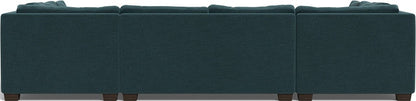Track 141" Corner Sofa U Sectional - Elliot Teal