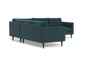 Wallace 102" Corner Sectional - Elliot Teal