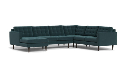 Wallace 130" Corner Sectionals w. Left Chaise - Elliot Teal