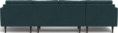 Wallace 126" Double Chaise U Sectional - Elliot Teal