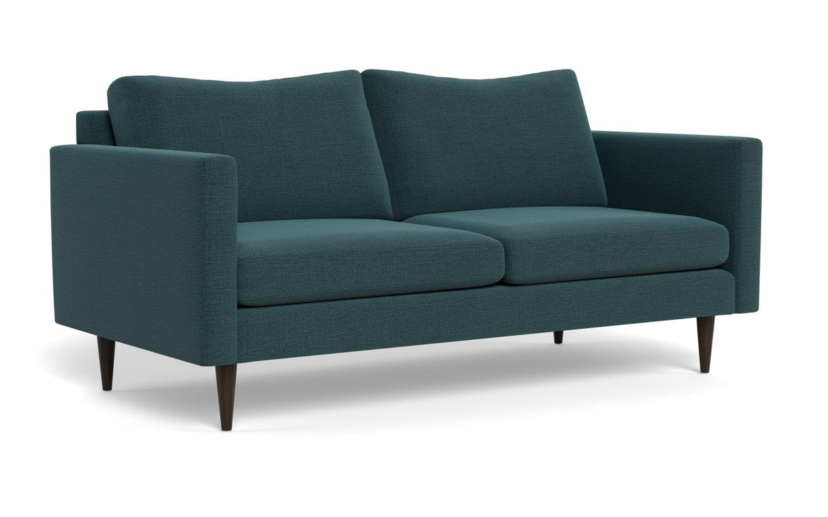 Wallace 74" Untufted Apartment Sofa - Elliot Teal