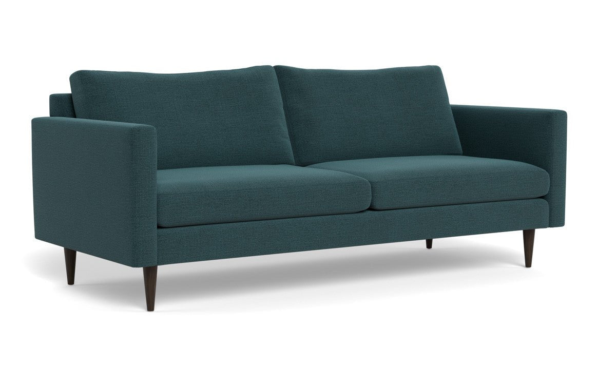 Wallace 85" Untufted Sofa - Elliot Teal