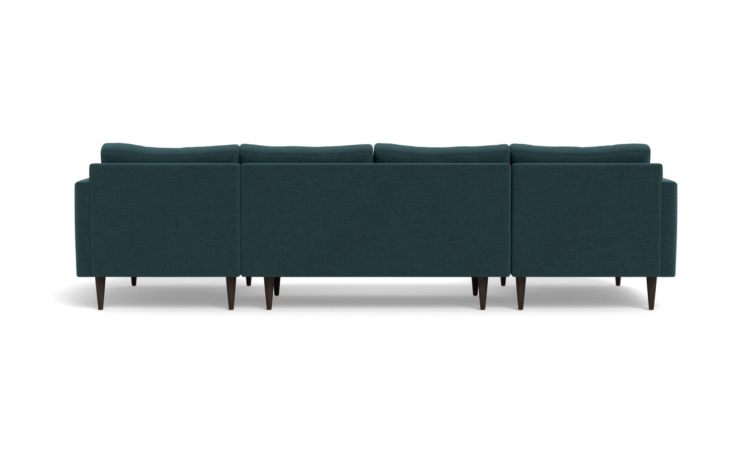 Wallace 126" Untufted Double Chaise U Sectional - Elliot Teal