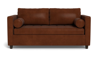 Ladybird 72" Leather Full Sleeper Loveseat - Ever-Last Leverage