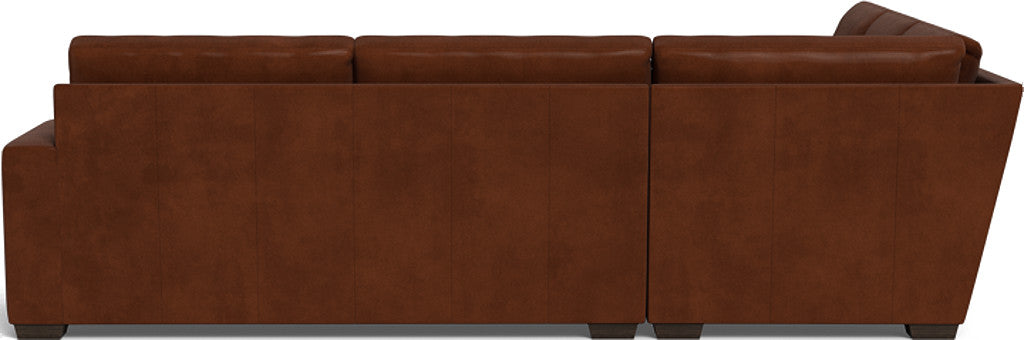 Mas Mesa 127" Deep Leather Corner Sectional - Ever-Last Leverage