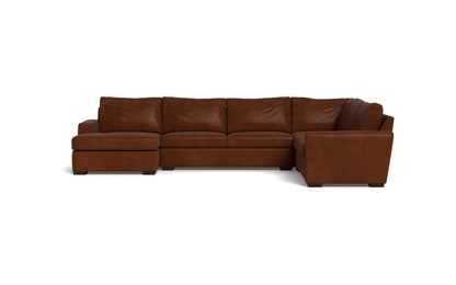 Mesa 156" Leather Corner Sectionals w. Left Chaise - Ever-Last Leverage