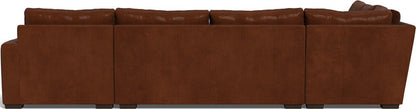 Mas Mesa 162" Deep Leather Corner Sectionals w. Right Chaise - Ever-Last Leverage