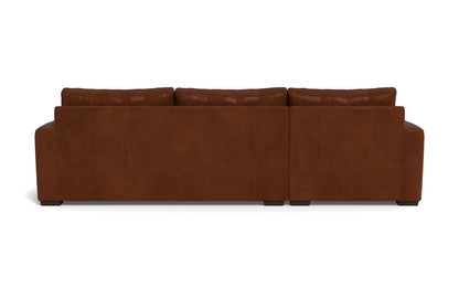 Mesa 123" Leather Left Chaise Sectional - Ever-Last Leverage